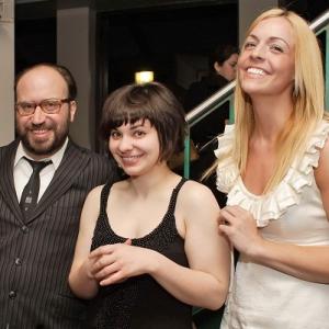 Paul D Dickinson Jessica Raymond and Megan Roesler at the premiere of The Last City in the East