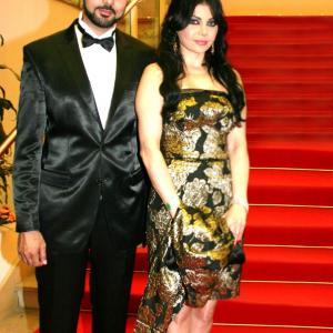 Haifa wahbie and Mohamed Karim. Cannes International Film Festival 2009 for Dokan Shehata Movie Premiere