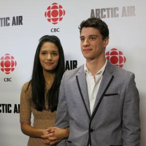 Adam DiMarco and Tanaya Beatty at event of Arctic Air