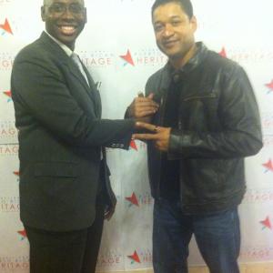 Alan R. Rodriguez with Director/Writer/Producer Antoine Allen at the 2013 International Puerto Rican Heritage Film Festival.