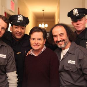 Alan R Rodriguez and cast of Unt Michael J Fox series