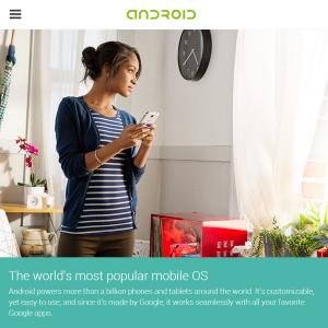 Hope pictured in the 2013 Google Meet Android Web Ad Campaign