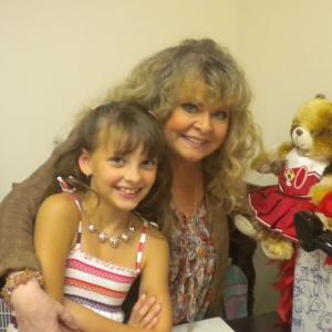 Rachel with Sally Struthers backstage at the Riverside Theater