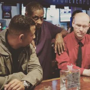RELLIK Director, Tim Russ (Star Trek Vonyager) giving final direction to his leads.