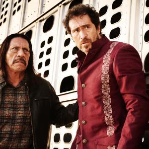 Still of Danny Trejo and Demian Bichir in Macete zudo 2013