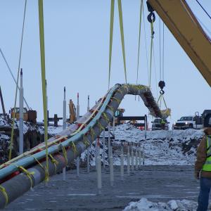 Pipeline work North Slope Alaska