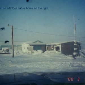 Our home in Nuiqsut, Alaska, remote Inupiat village. North Slope.