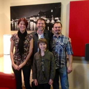 Robert Szot as voiceover talent for the character David Four Story Creative team Brianna Brian and Jeff Robert having a blast!