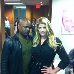 On the set of Babysellers with Kirstie Alley