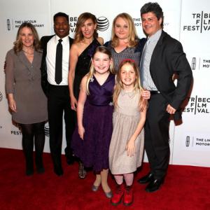 Amy Tribbey, Nate Parker, Amy Berg, Danielle Macdonald, Anthony Bregman, Eva Grace Kellner, and Brynn Norquist at event of Every Secret Thing at the 2014 Tribeca Film Festival.