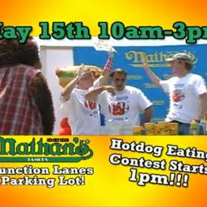 Regional TV spot promoting Nathans Hot Dog Eating contest  2010