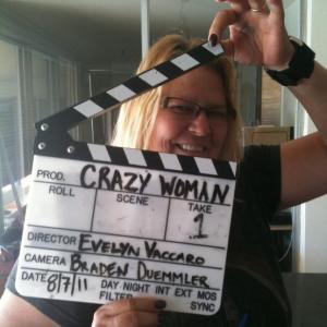 Teresa Parker on set in Richie Callison's Crazy Woman Music video