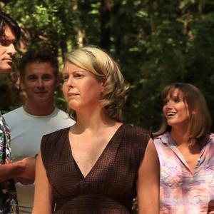 Erica Bulman (forefront) in the Landes Pines scene in the 2010 feature film Soufflé au Chocolat