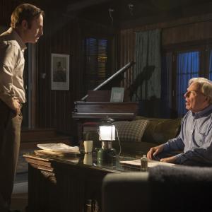 Still of Michael McKean and Bob Odenkirk in Better Call Saul 2015
