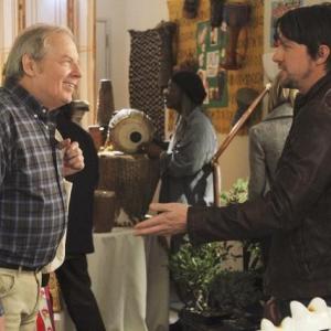 Still of Zachary Knighton and Michael McKean in Happy Endings 2011