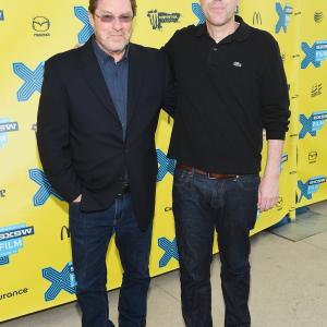 Bob Byington and Stephen Root at event of 7 Chinese Brothers (2015)