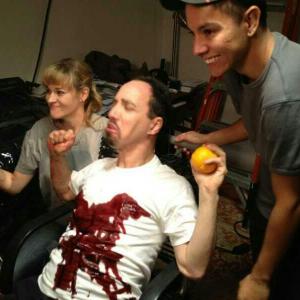 With sfx mua Andres Lopez and actor Gary Mink