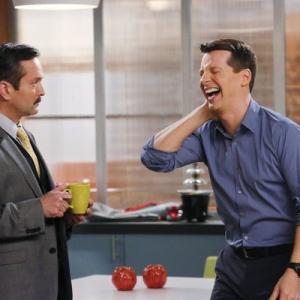 Still of Sean Hayes and Thomas Lennon in Sean Saves the World (2013)