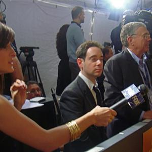 TV personality Zarah doing a series of interview at the GRAMMY Awards Red Carpet in Los Angeles CA