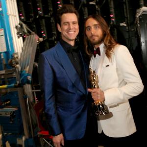 Jim Carrey and Jared Leto at event of The Oscars 2014