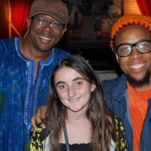 Tiffany Martin with Za Willi and Speech from Grammy award winning band Arrested Development  Times Square New York NY