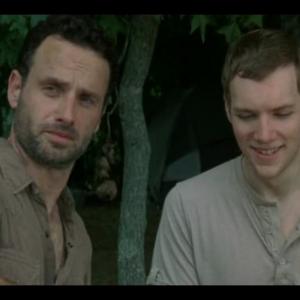 James and Andrew Lincoln on The Walking Dead.