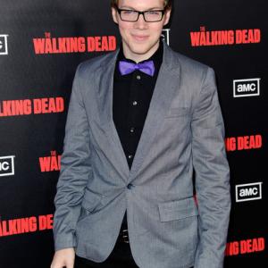 James Allen on the red carpet for The Walking Dead Season 2 premiere