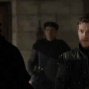 Still from Reign with Drew Moss and Vince Nappo