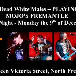 Stewart Morley Right with his band The Dead White Males