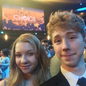 Joey Luthman and Elise Luthman at The Peoples Choice Awards 2015
