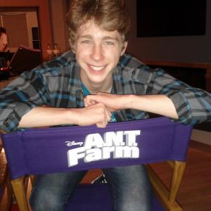 Joey Luthman on set of ANT Farm June 2013