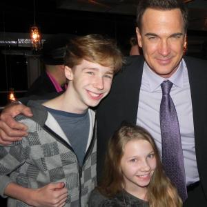 Patrick Warburton with Joey and Elise Luthman at the End Malaria Now Charity Event in Hollywood Nov 2011