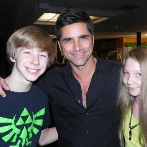 John Stamos with Joey  Elise Luthman at Starlight Childrens Foundation Bowling Great Escape on September 25 2011 in Cerritos CA