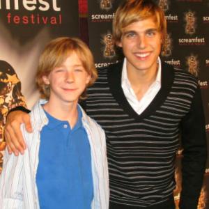 Cody Linley and Joey Luthman at the world premiere of Forget Me Not on October 22 2009 at Screamfest LA Joey played the younger version of Codys character Eli