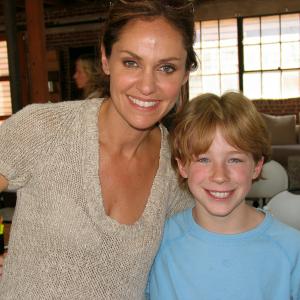 Joey Luthman and Amy Brenneman on set of Private Practice aired on Dec172008