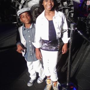 Damarr Calhoun and Big Sister Jayla Calhoun at Universal Citywalk, Hollywood