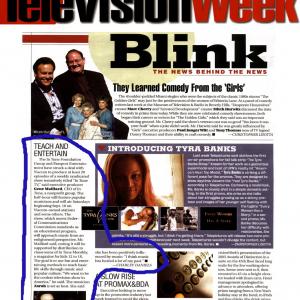 B InTune TV hostMusician ZARAH with U2s Bono on Television Week BLINK Teach and Entertain by Charlie Daniels
