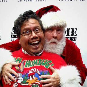 With Donovan Scott at the Scotty & Friends annual Christmas show at the Acme Theater in Hollywood 2015.