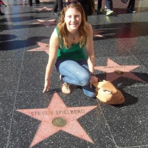 Hollywood Walk of Fame with the Steven Spielberg Star