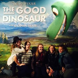 Marconi with Friends at a screening of The Good Dinosaur