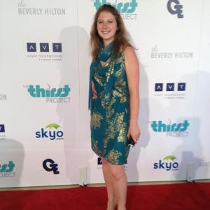 Carly on the red carpet for The Thirst Project event at the Beverly Hilton  2013