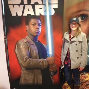 Marconi at Star Wars: The Force Awakens Galaxy Premiere Screening