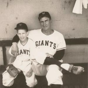 Peter Spang Goodrich, Hank Sauer. NY Giants Phoenix AZ Spring Training 1957
