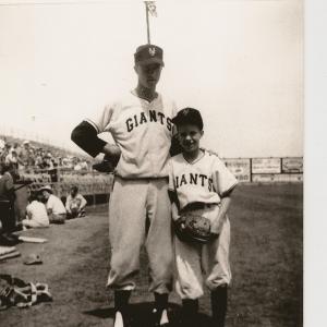 Pete Burnside Peter Spang Goodrich NY Giants Phoenix AZ Spring Training 1957