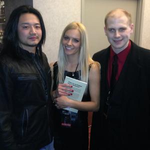 James Kim, Natalia Samoylova, and Michael Jolls at screening of 