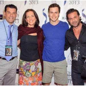 John Bianco Catherine Eaton Jake Robinson and Steve Stanulis at Soho film festival for screening of Long Shot Louie