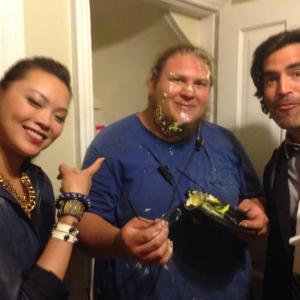 Carter Oosterhouse and Kathy Kuo giving me my cake and letting me eat it too...