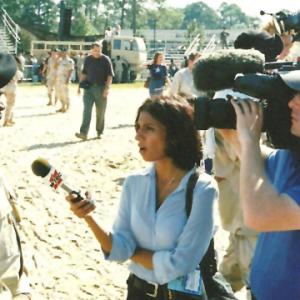 Working a story with Hena Daniels for WTOC ca 2004