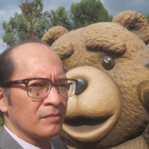 CLYDE YASUHARA with Ted at Universal Studios