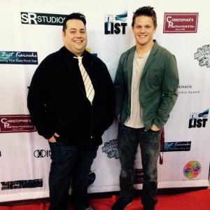 Tim Drake and Austin Grant at the Online Film Awards Red Carpet for Beyond the Shadows